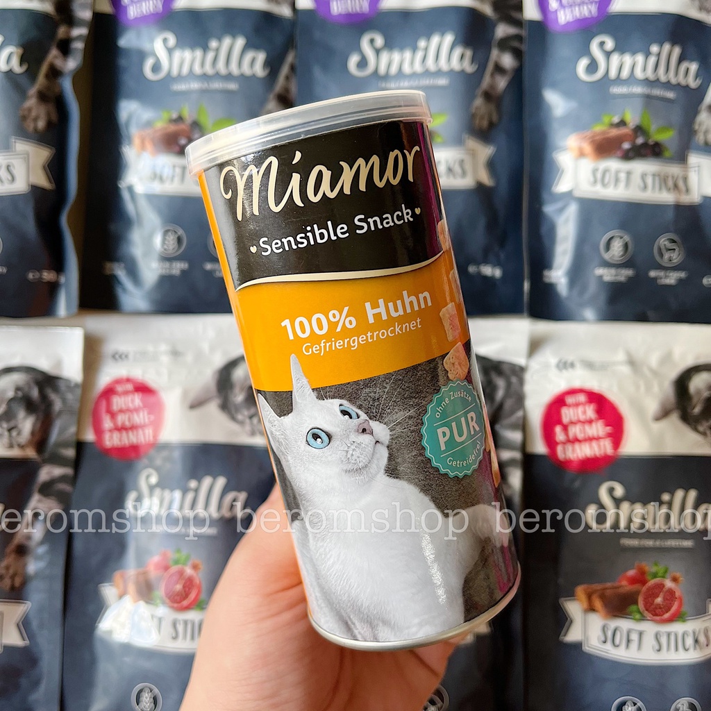 THỊT ĐÔNG KHÔ CHO MÈO MIAMOR SENSIBLE SNACK 30G 2 VỊ NHẬP ĐỨC GIÁ CỰC RẺ