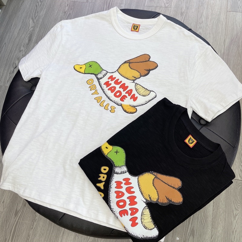 ⚡️[Mirror Quality] - Áo Tee Human Made x Kaws T-Shirt Logo 02, Áo thun Human Made Kaws cotton