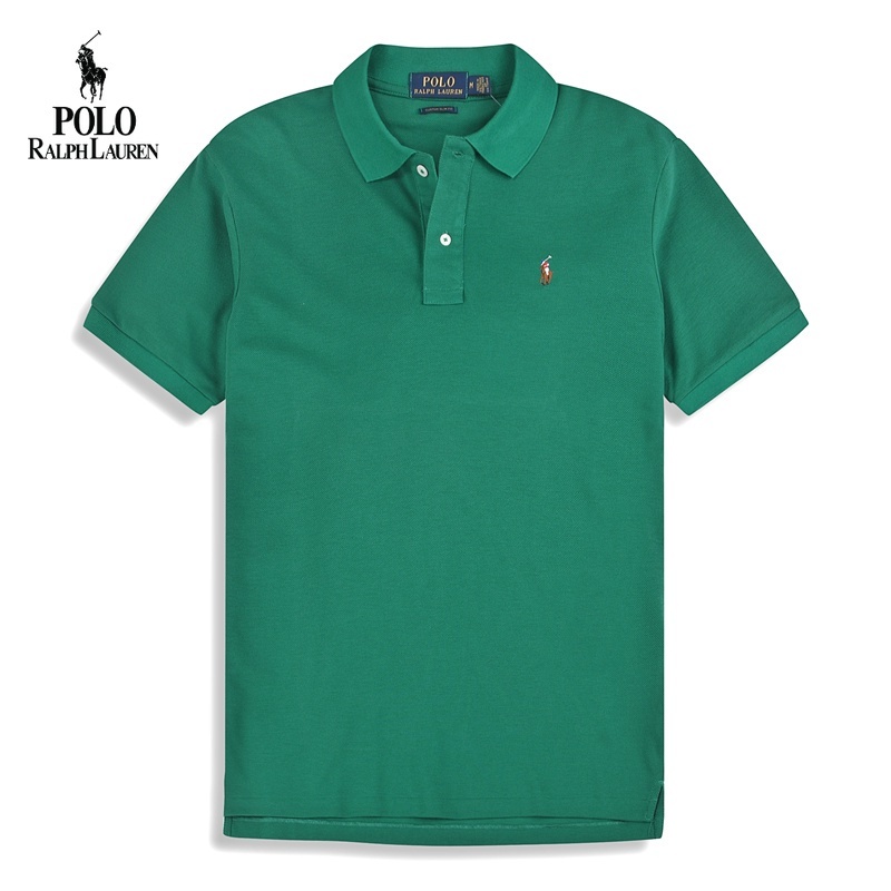 Áo Thun Polo Mùa Hè Tay Ngắn Màu Trơn Đơn Giản Ralph Polo Lauren Chất Lượng Cao Hàng Mới 2023