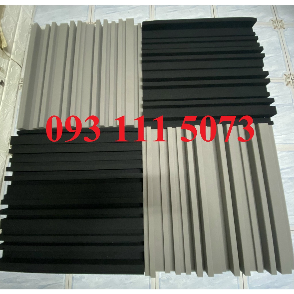 Mút Xốp Cách Âm Tiêu Âm Hình Sóng  KT 50x50cm