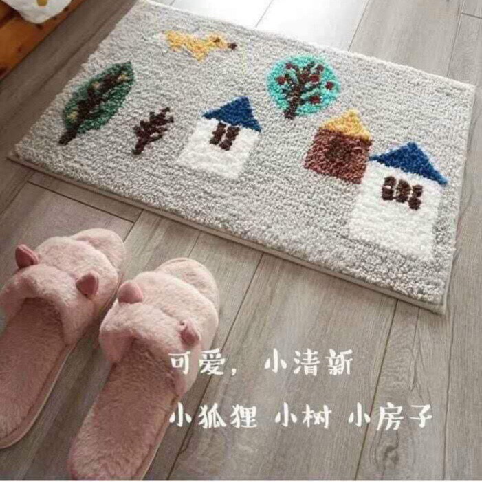 Thảm chùi chân chống trượt thấm nước siêu mềm mịn