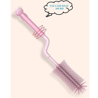 💖Cọ bình sữa silicon 360 độ siêu mềm, con siêu sạch💖