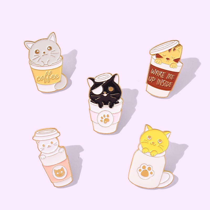 Trâm Cài Áo Hình Mèo Dễ Thương Sáng Tạo Thời Trang