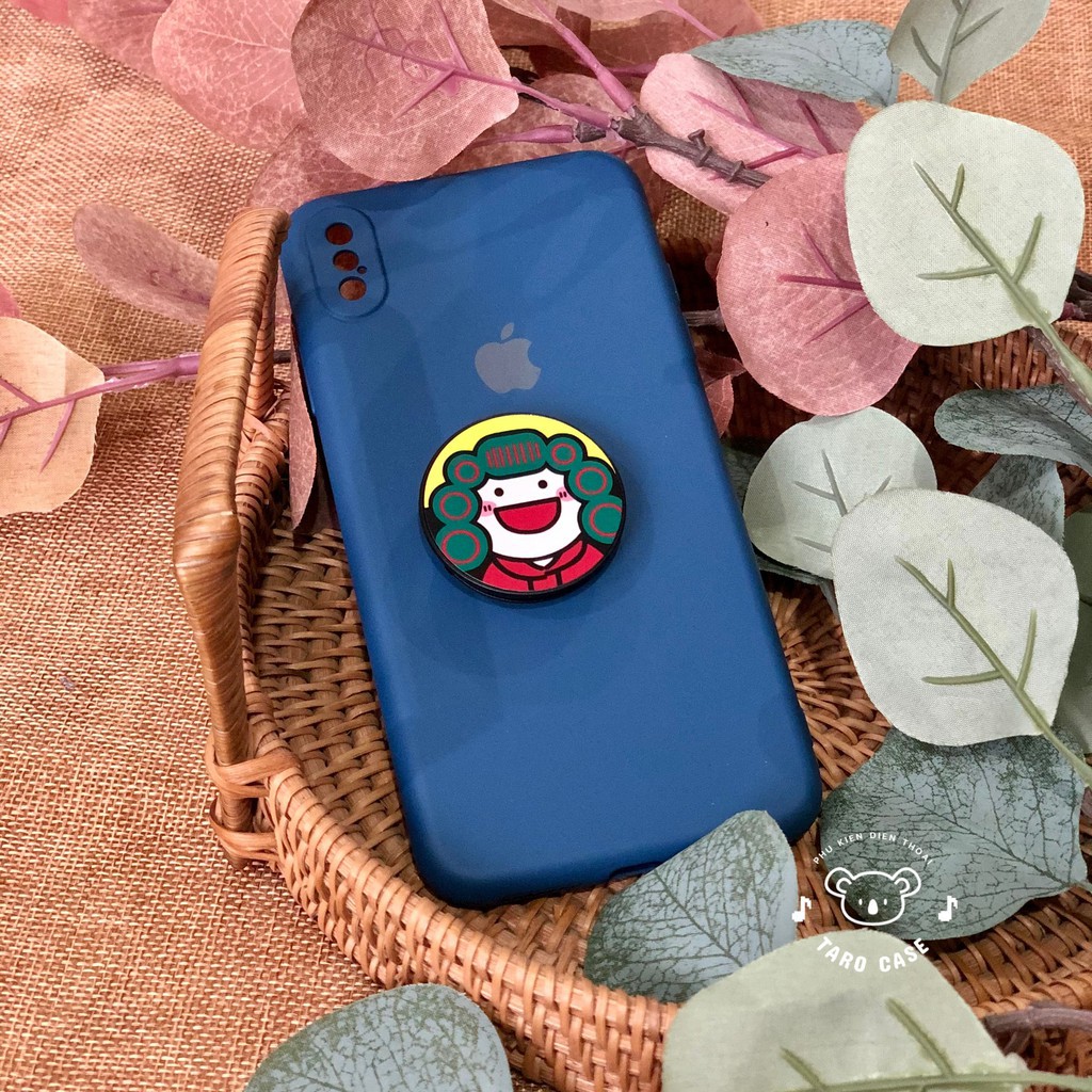 Giá đỡ chống lưng điện thoại ⚡ 𝐅𝐑𝐄𝐄𝐒𝐇𝐈𝐏 ⚡ Popsockets smiley family phong cách hoạt hình dễ thương.