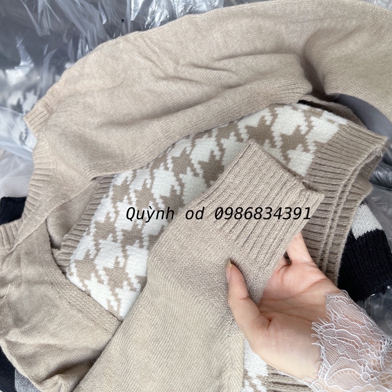 Set Len 2 mảnh hàng Quảng Châu (Áo len hai dây kèm khoác ngoài) | BigBuy360 - bigbuy360.vn