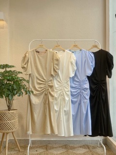 ĐẦM DÀI TAY BỒNG - LINEN DRESS