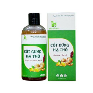 Cốt Gừng Hạ Thổ Tan Mỡ Bụng Giảm Đau Sau Sinh Chai 330ml - Bảo Nhiên