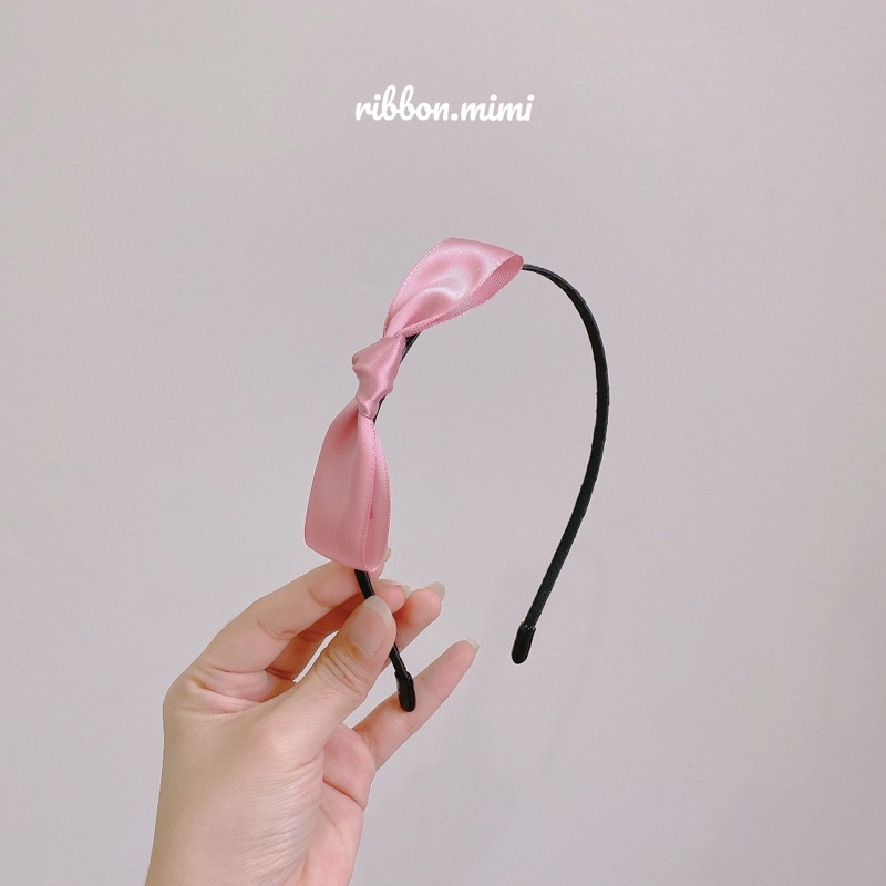 [ Hàng Thiết Kế ] Băng Đô Nơ Đơn Gỉan Đủ Màu Handmade Cao Cấp Ribbon.mimi