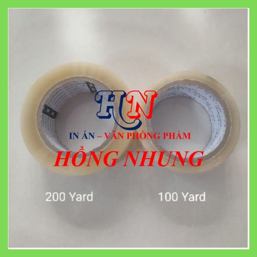 1 Cuộn Băng Keo Trong 200y, Khổ 4.8 cm; Băng Keo Trong 200 Yard Siêu Dính Chịu Nhiệt