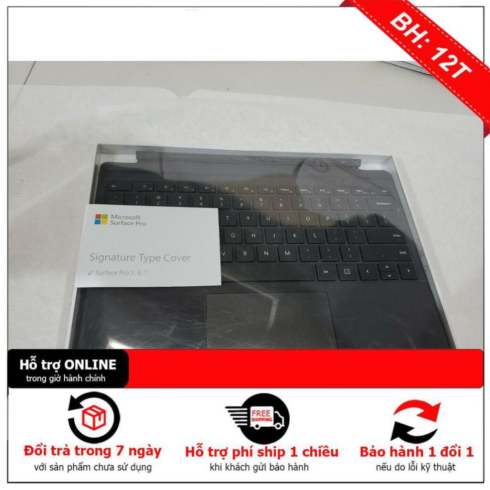 [BH12TH] Bàn Phím Micosoft Surface Pro 5,6,7 Type Cover Signature Alcantara