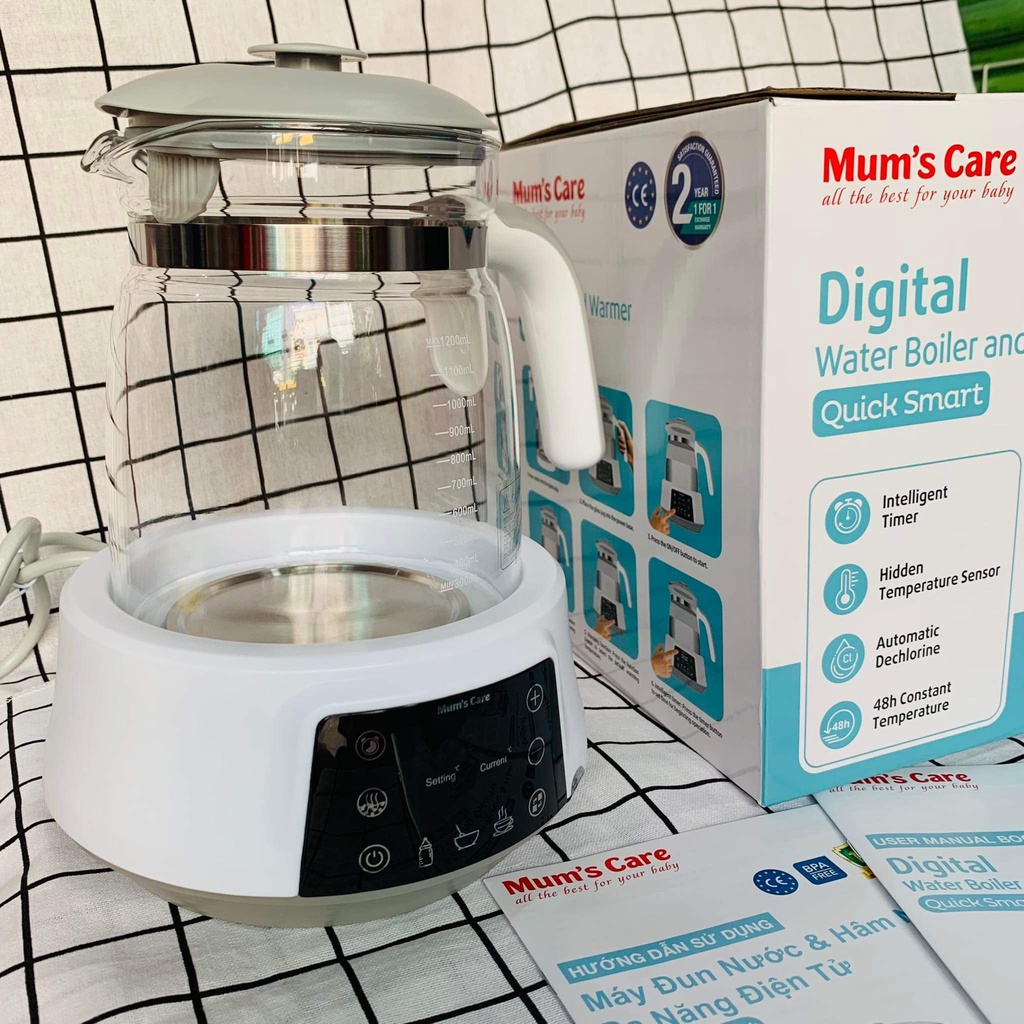 [BH 1 đổi 1] Máy đun và hâm nước pha sữa điên tử đa năng Mum's Care