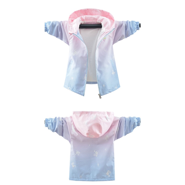 Áo khoác IQ ANGEL màu sắc gradient thời trang xuân thu cho bé gái