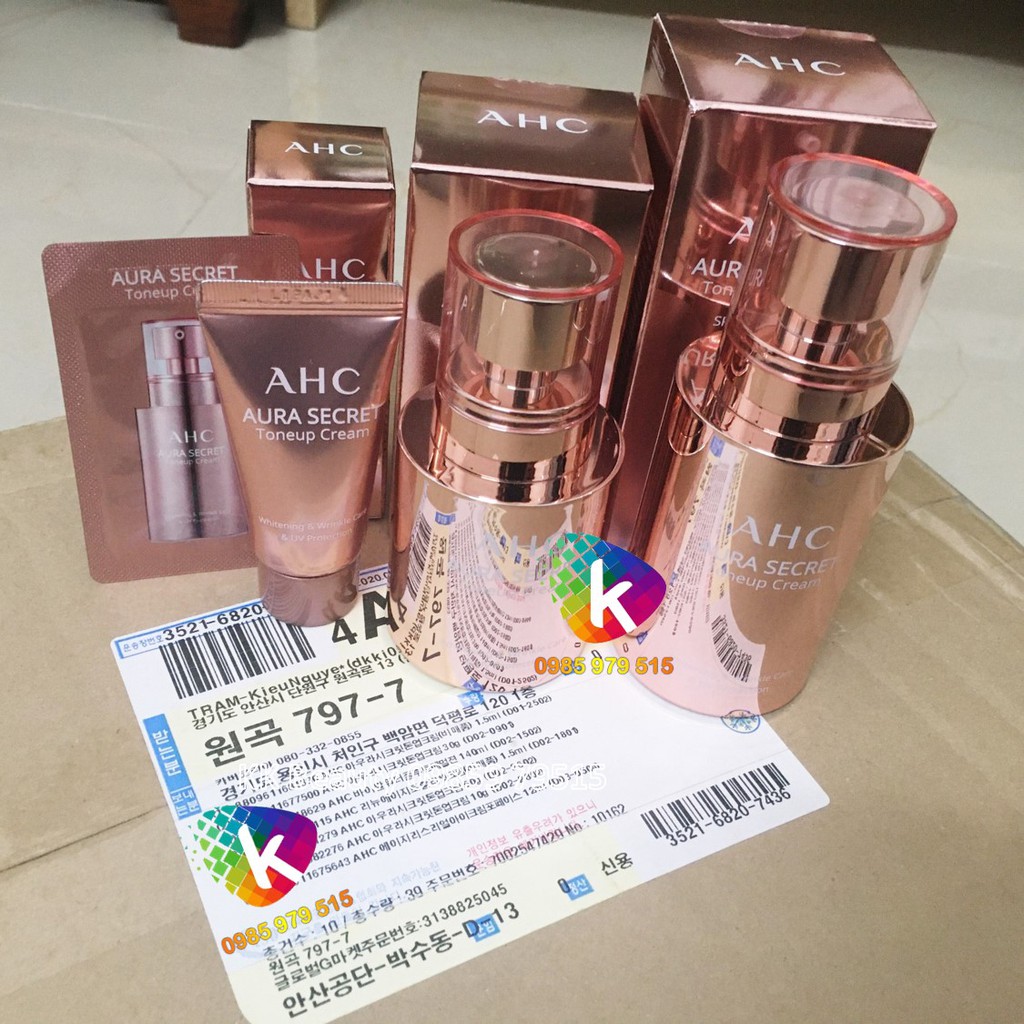 (Đủ Bill) Kem dưỡng trắng hồng nâng tông da AHC AURA SECRET TONE UP CREAM | BigBuy360 - bigbuy360.vn