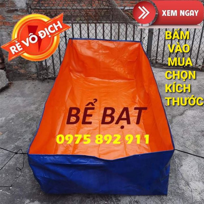BỂ BẠT 6M VUÔNG NUÔI LƯƠN - LOẠI 3X2X0,5