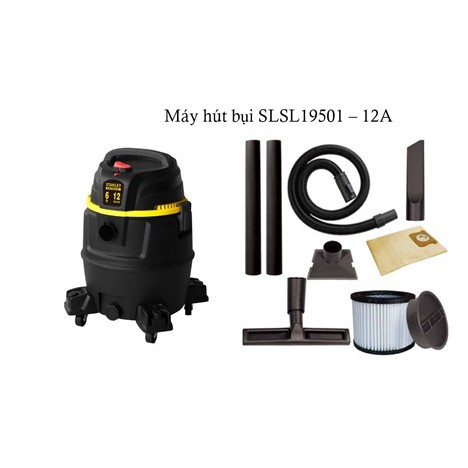 Máy hút bụi công nghiệp hút khô và ướt Stanley USA SL19501P-12A (6HP/4500W) - Hàng Chính