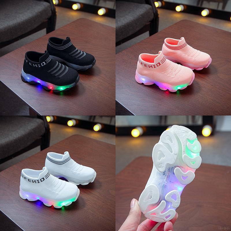 Giày thể thao có đèn LED viền đế thời trang xinh xắn dành cho em bé