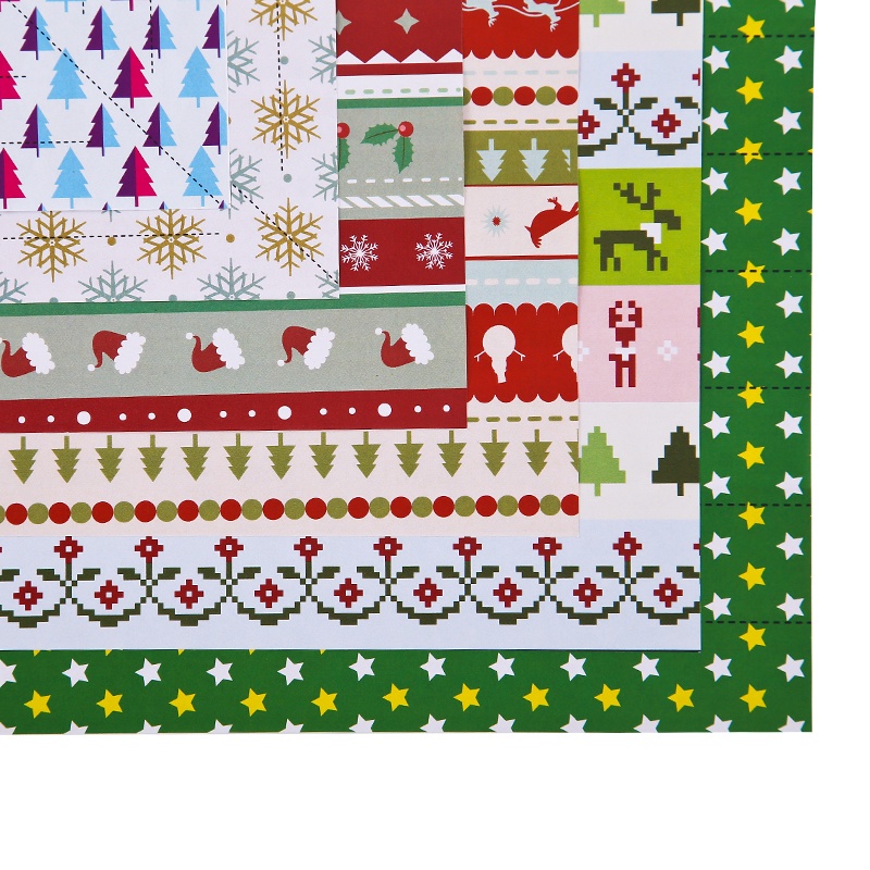 Bộ Thủ Công Gấp Giấy Origami Cho Bé Trang Trí Giáng Sinh - Origami Christmas - Mideer MD4010