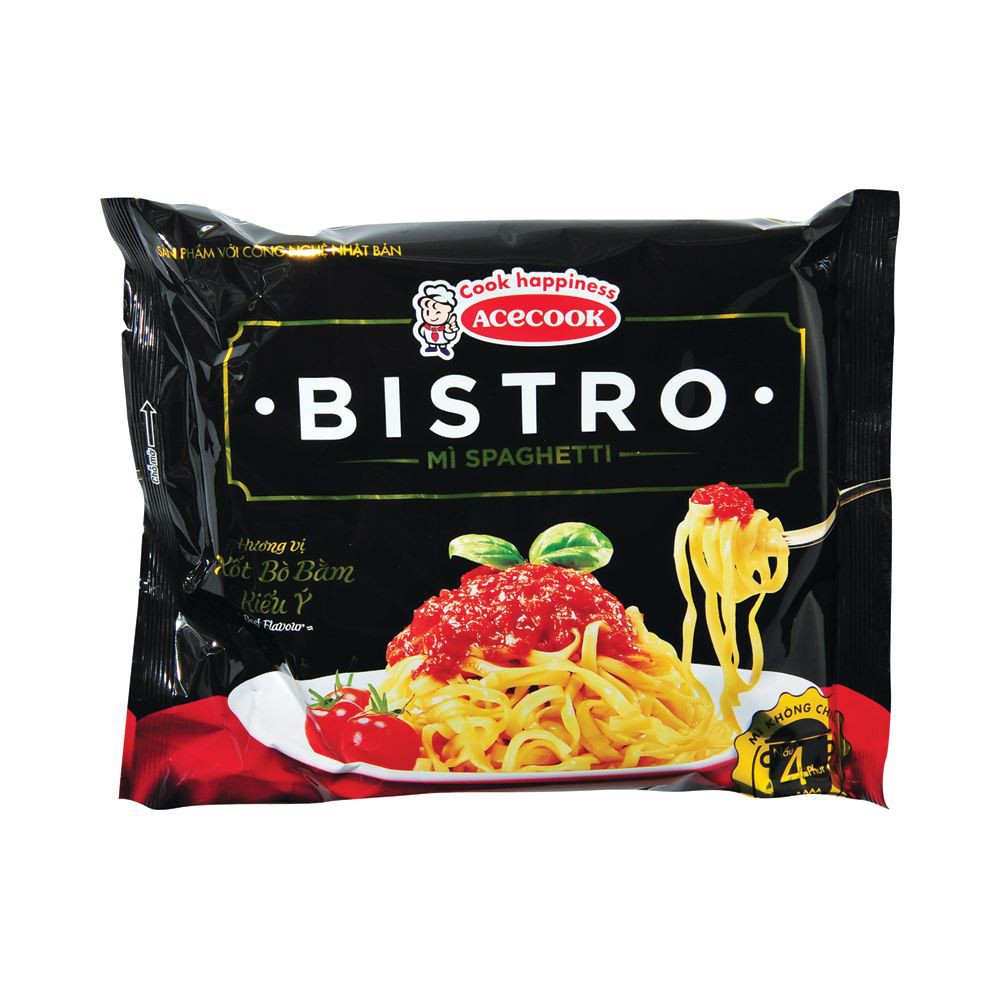 [Mã GROXUAN1 giảm 8% đơn 150K] Mì spaghetti Bistro sốt kem phô mai, sốt bò bằm kiểu Ý gói 100g | BigBuy360 - bigbuy360.vn