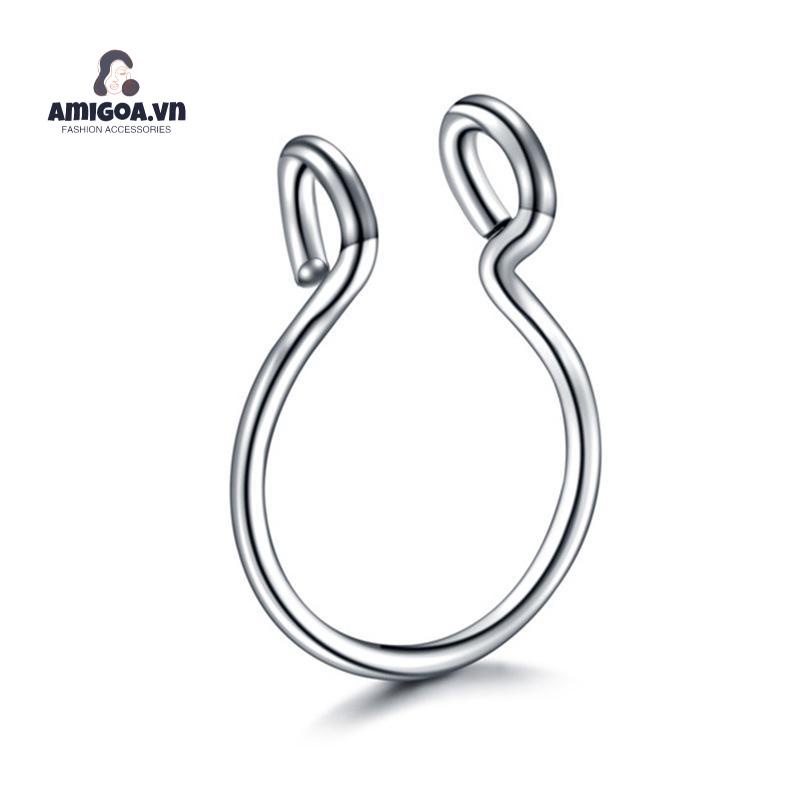 ✨✨KHUYÊN MŨI TRÒNKhuyên Thép Y Tế - Khuyên Mũi Nửa Vòng