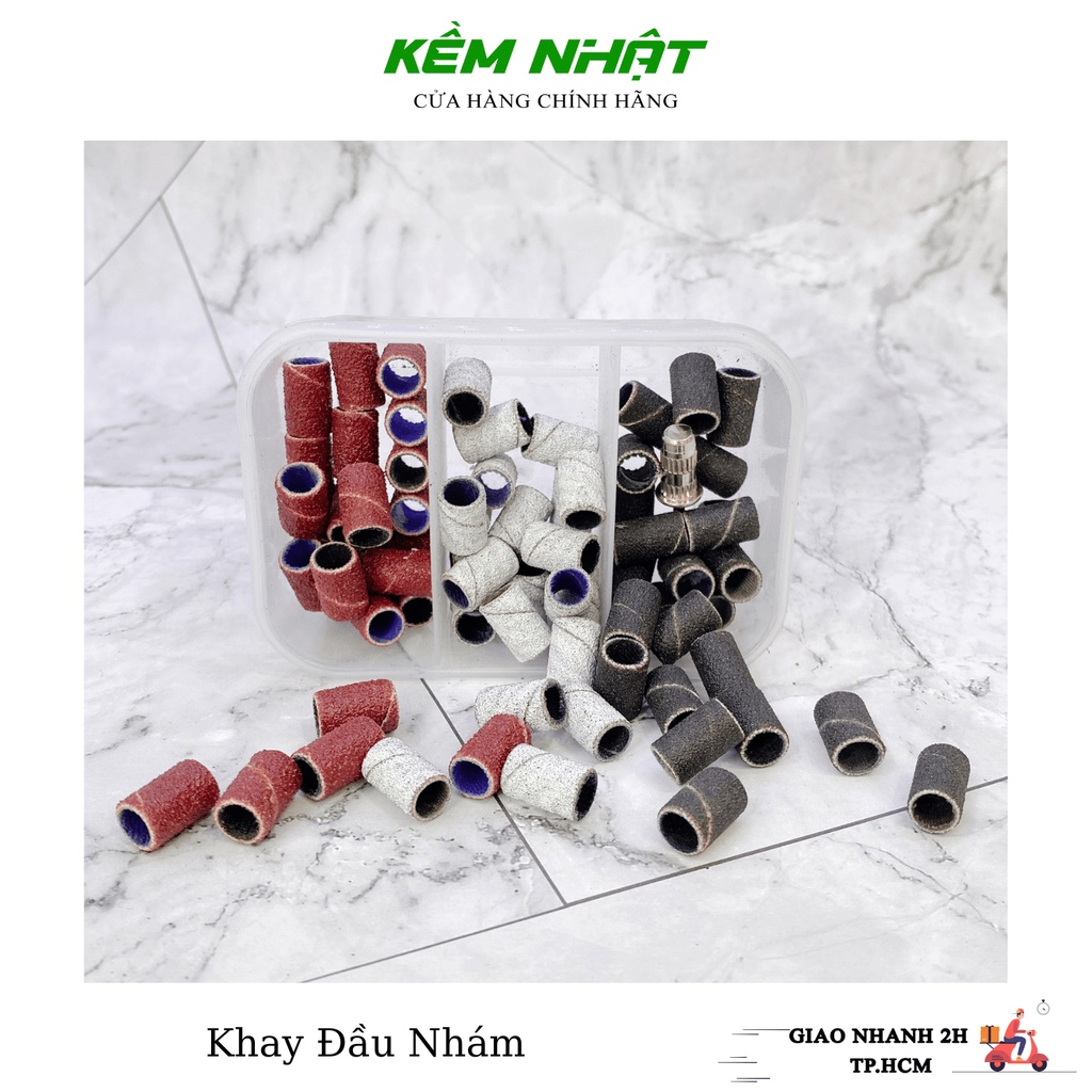 Khay Đầu Mài Giấy Nhám Móng