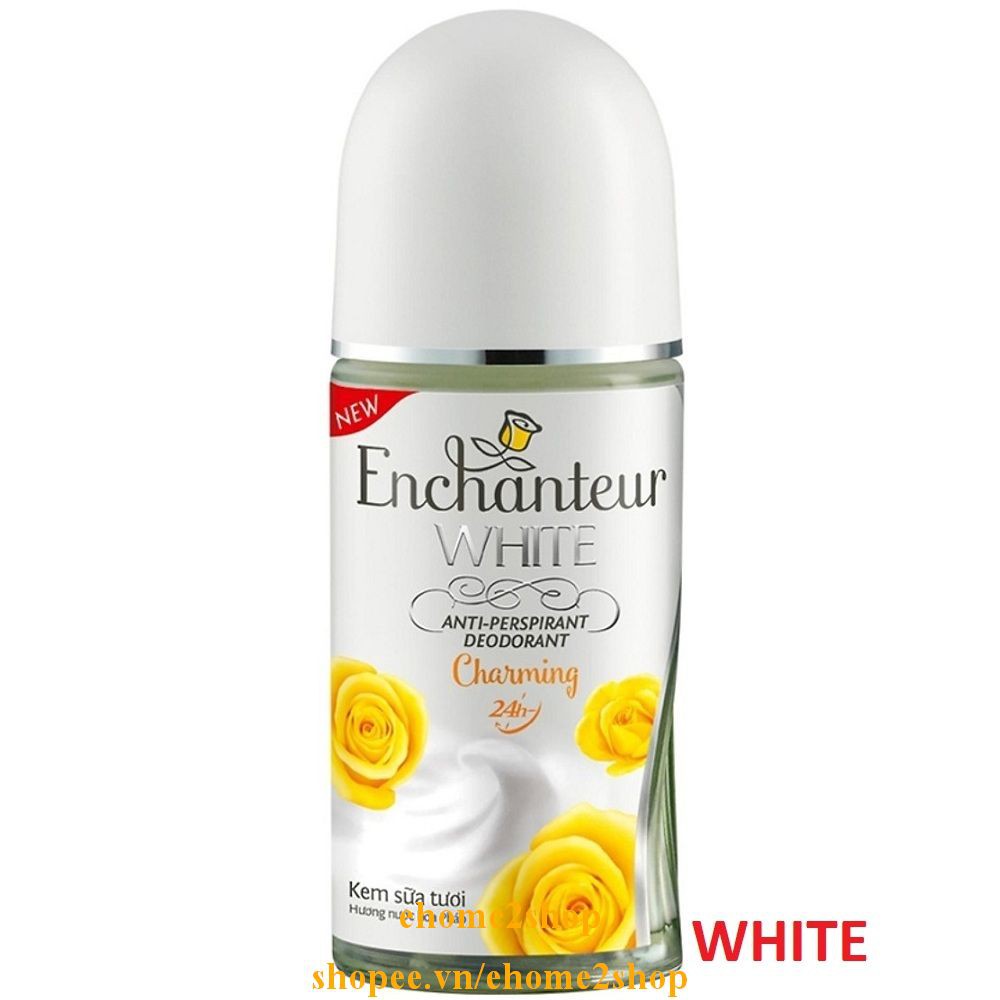 Lăn Khử Mùi 50ml Dưỡng Trắng Dạng Sữa Enchanteur Charming shopee.vn/ehome2shop.