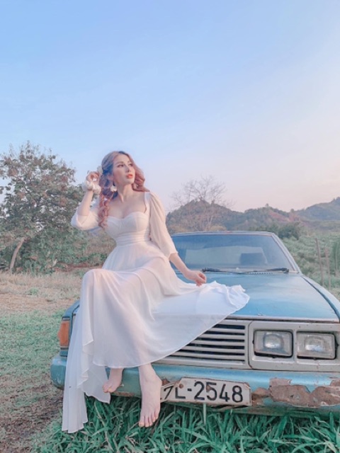 Đầm maxi trắng | BigBuy360 - bigbuy360.vn