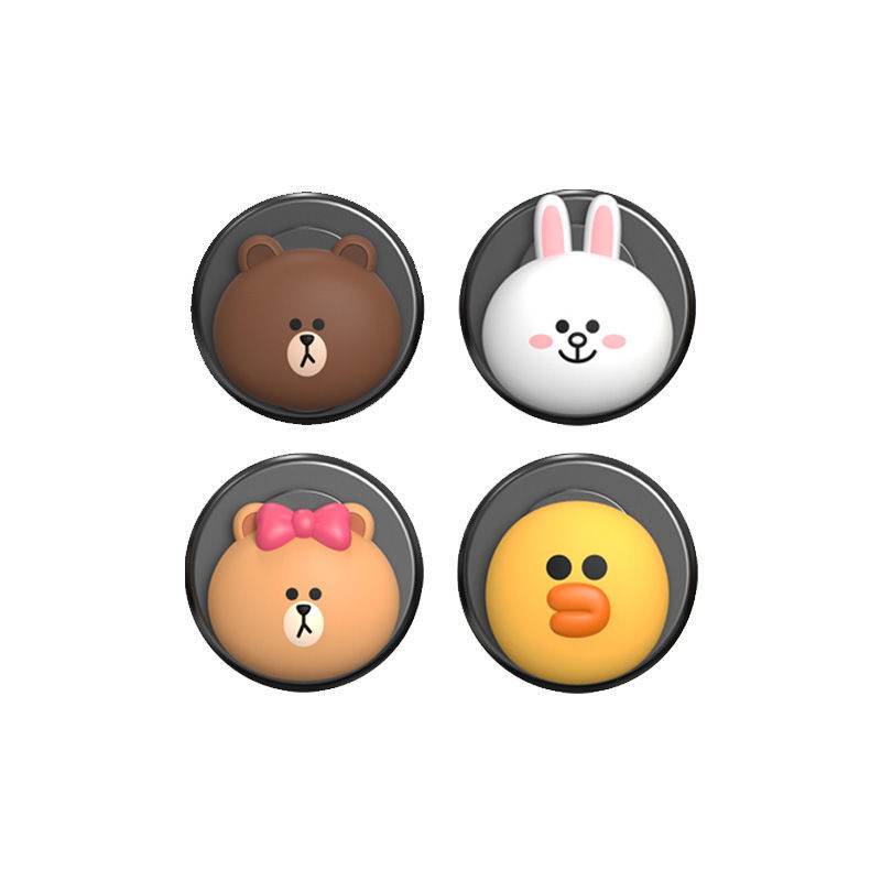 Line Friends Móc Treo Đồ Gắn Xe Hơi Kiểu Hoạt Hình Ngộ Nghĩnh Đáng Yêu