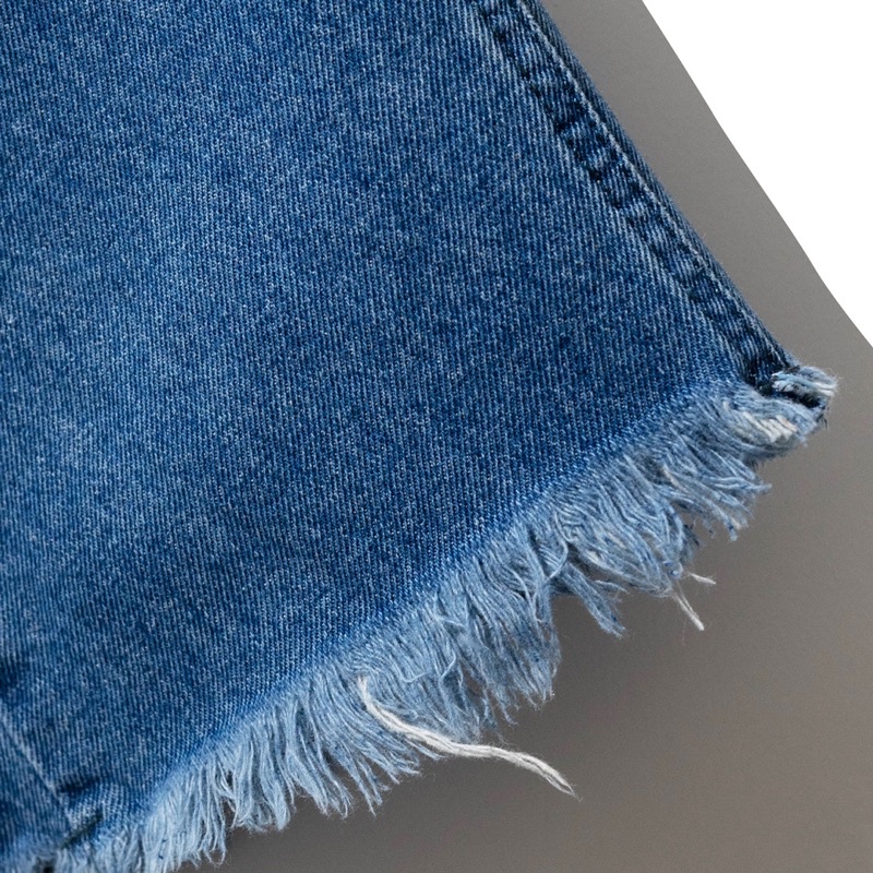 KIẾM LÀ MỐT SNEAKER - quần jeans nam dài ống rộng màu xanh lai tua