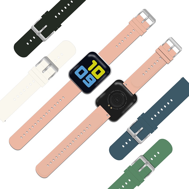 Dây Cao Su Mềm 20mm Chống Nước Cho Đồng Hồ Samsung Galaxy Watch 42mm/active 40 44 Mm /Amazfit GTS/ GTR 42mm