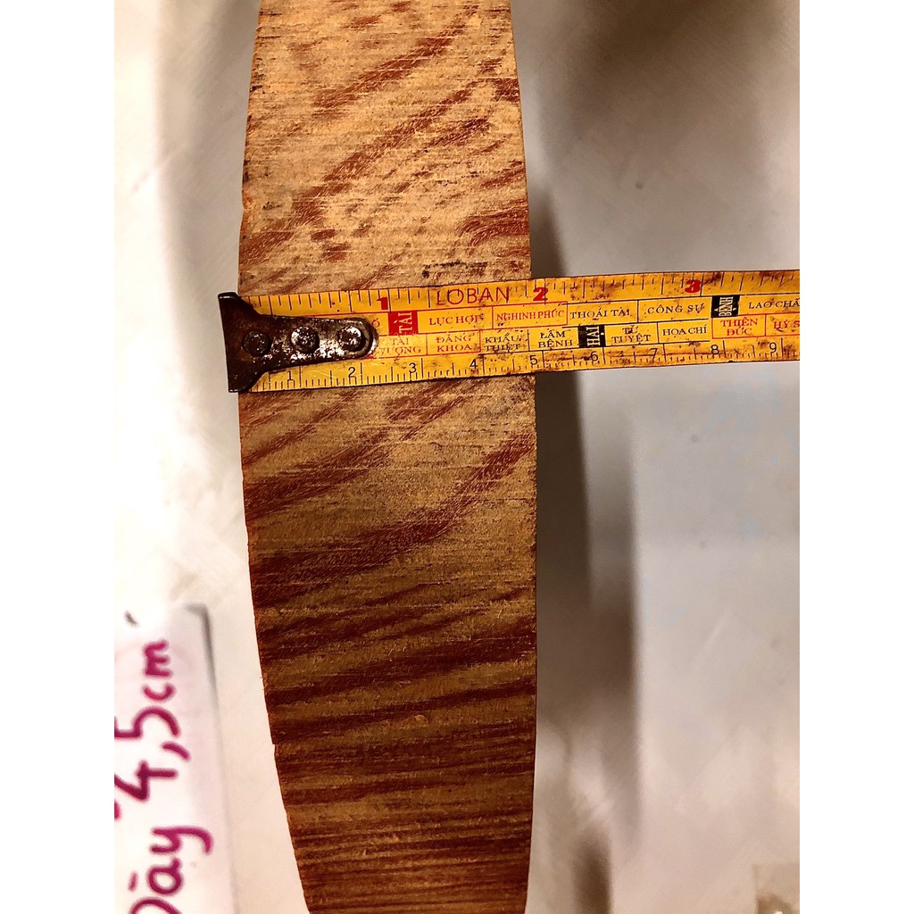 Thớt Gỗ Nghiến Dày 6.5cm - Nghiến Đẹp Đông Bắc D33cm