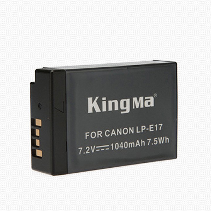 Pin sạc LP-E17 máy ảnh Canon EOS M3 M5 M6 750D 760D 800D KingMa 1040 mAh