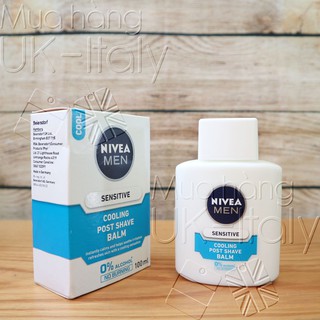 Lotion dưỡng da sau cạo râu Nivea Men Sensitive Cooling Post Shave Balm 100ml