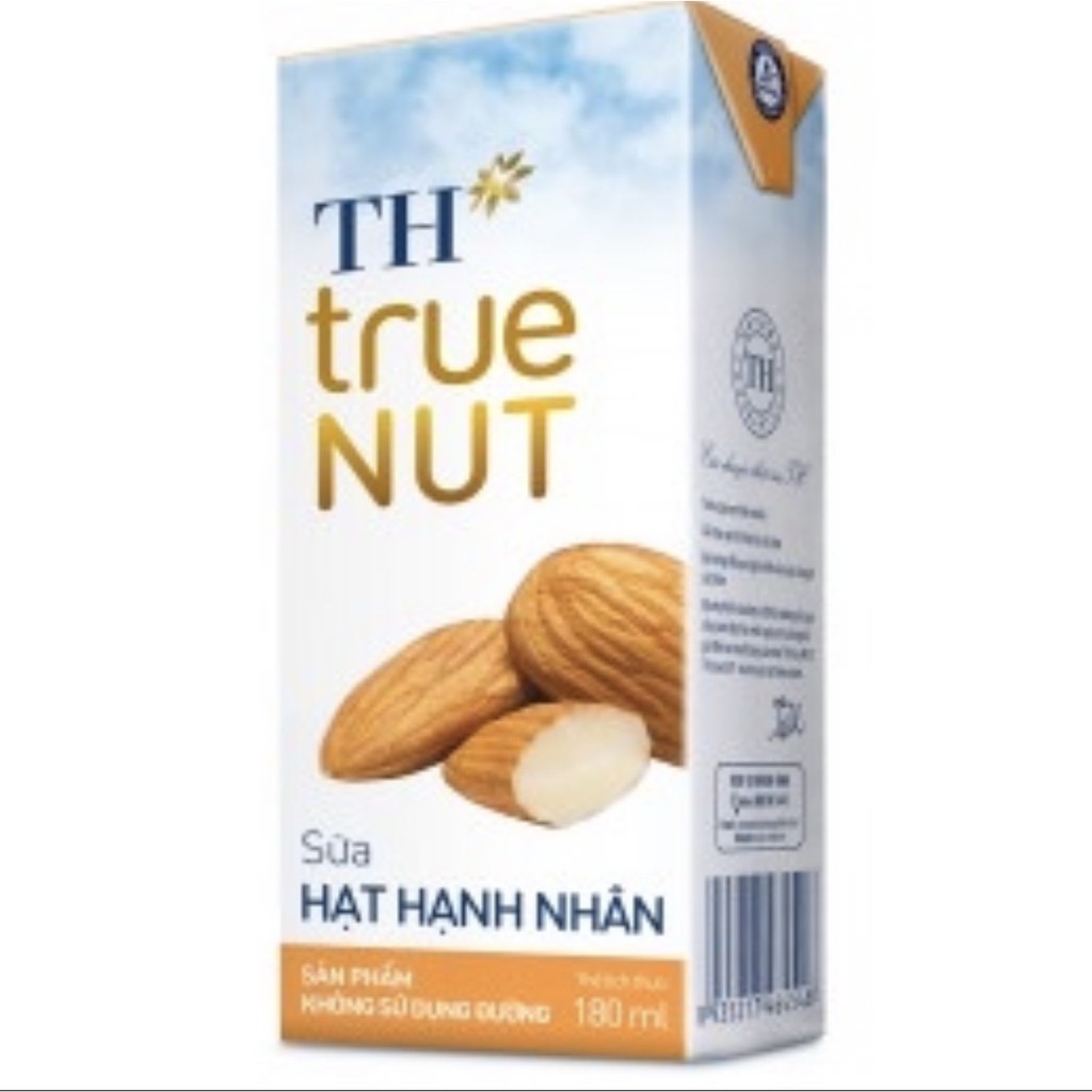 1 Lốc TH TRUE NUT 180ml x 4 hộp 7 vị ( Óc chó / Macca / Hạnh Nhân / Gấc / Hạt Nghệ / Hạt dẻ cười / Gạo lức )