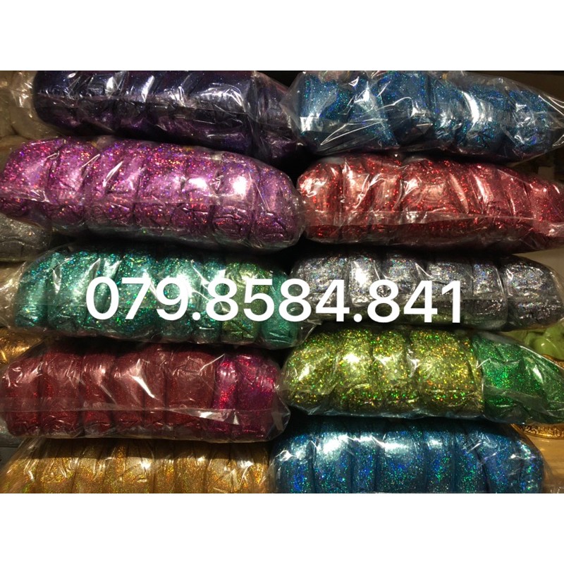 100gr Bột kim tuyến 7 màu