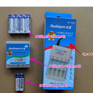 Bộ Sạc Pin AA và AAA Doublepow DP-B02 (Chính hãng)