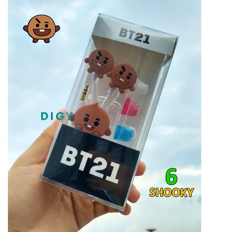 Tai Nghe Nhét Tai 4.4 ~ Họa Tiết Hoạt Hình Bts Bt21