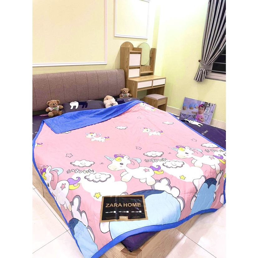 Chăn hè trần bông chất đũi 4 mùa, chăn hè thu đắp cực thích, khách hàng được chọn mẫu