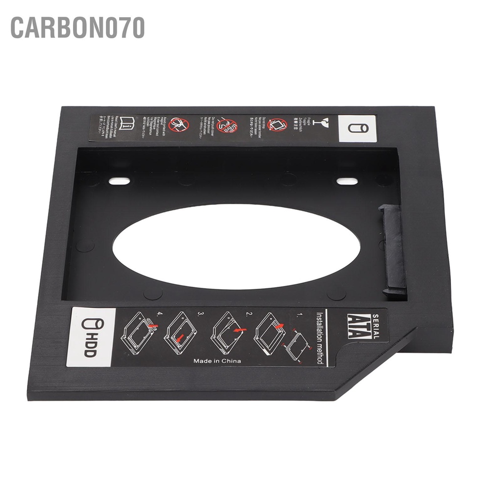 Carbon070 HDD Caddy Bay General 12 7mm 2 5 inch SATA to SSD Nắp đậy khay ổ cứng cho máy tính xách tay Khe cắm đĩa CD DVD ROM