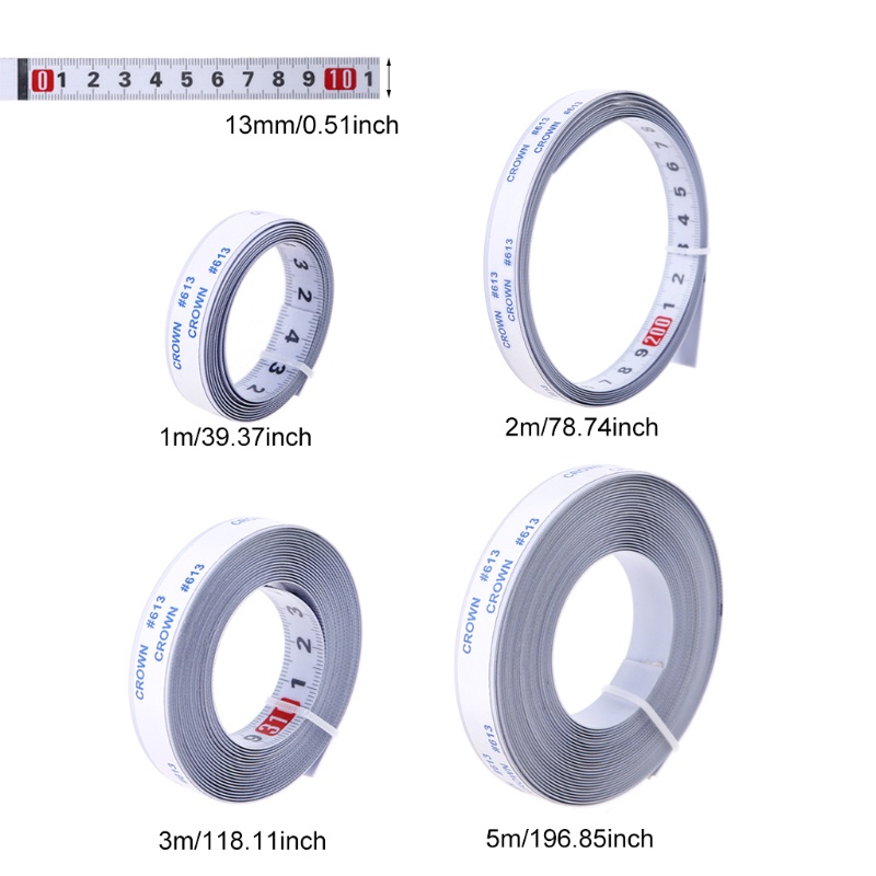 Thước Dây Tự Dính Chống Rỉ Sét 1-5m Bền Bỉ Tiện Dụng
