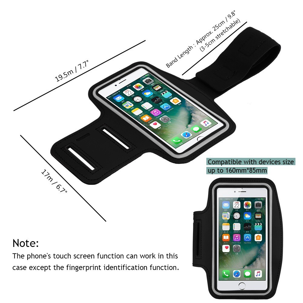 Túi đeo bắp tay có móc khóa đựng điện thoại cảm ứng tiện lợi | BigBuy360 - bigbuy360.vn