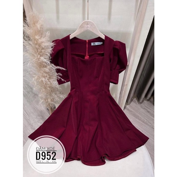 BIGSIZE NHUNG LÊ Đầm xoè D952