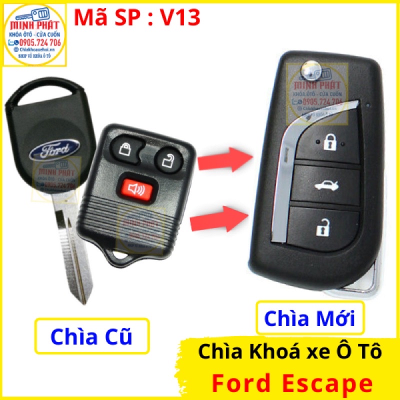 Chìa khoá xe Ô tô Ford Escape đời 2007 đến 2016