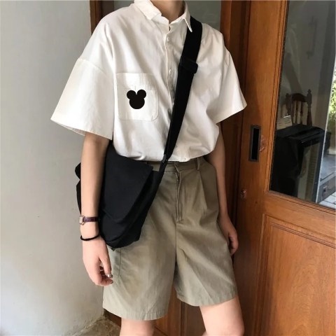 NRVP Áo Sơ Mi Dáng Rộng Thời Trang Hàn Quốc 2022 Dành Cho Nữ
