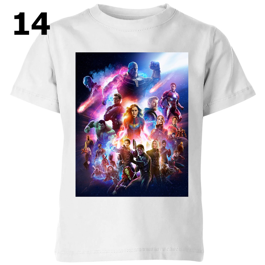 Áo Thun In Hình Avengers Ngắn Tay Cổ Tròn THOITRANG24H Cho Nam và Nữ Có Cả Size Trẻ Em