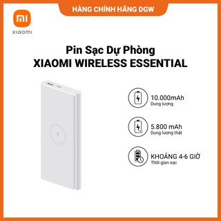 Hàng chính hãng Digiworld | Pin Sạc Dự Phòng XIAOMI WIRELESS ESSENTIAL| Thời Gian Sạc Nhanh | 10000MAH