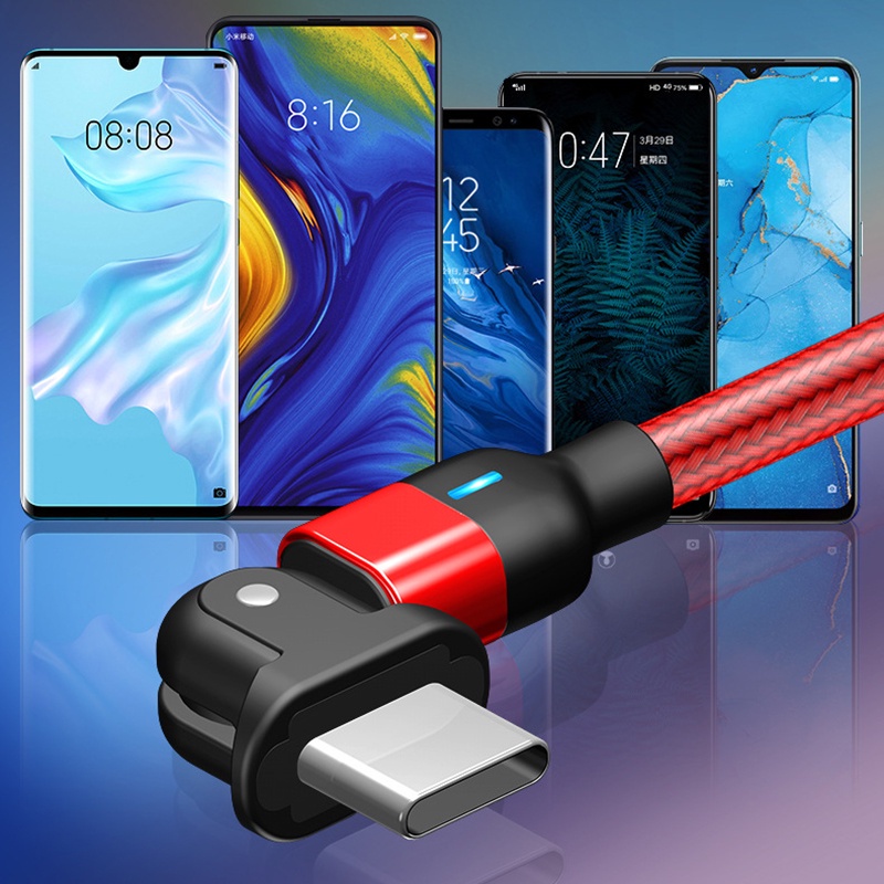 Bộ Sạc Nhanh 180° Dây Cáp Sạc Truyền Dữ Liệu android / type c / iPhone Dài 1M / 2M