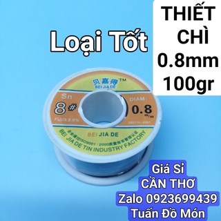 Thiếc hàn - chì hàn 0,8mm 100g loại tốt