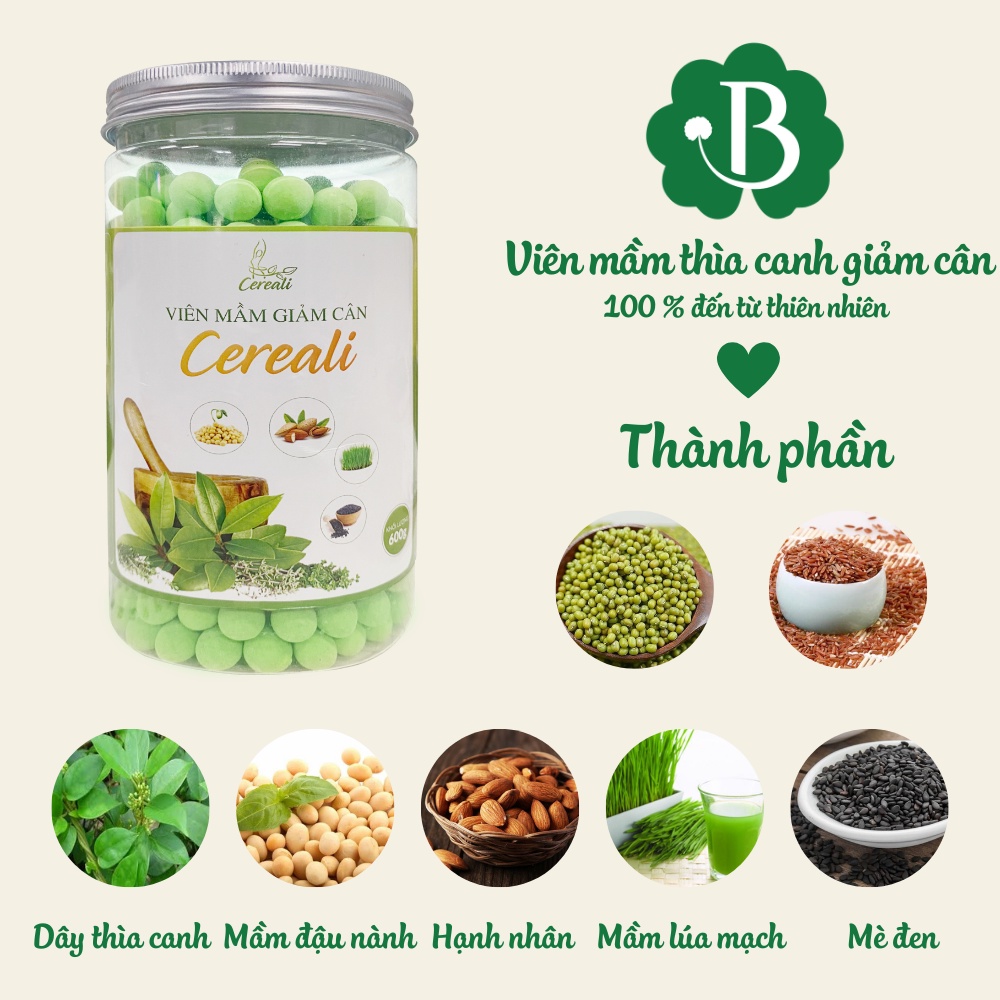 Viên mầm giảm cân Cereali,Giảm cân nhanh an toàn hiệu quả, tan mỡ săn chắc da, giảm cân cấp tốc