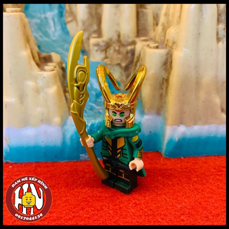 Minifigure Marvel - Thần lừa lọc - Loki - Hàng mạ bóng - Cao cấp - Ảnh shop !