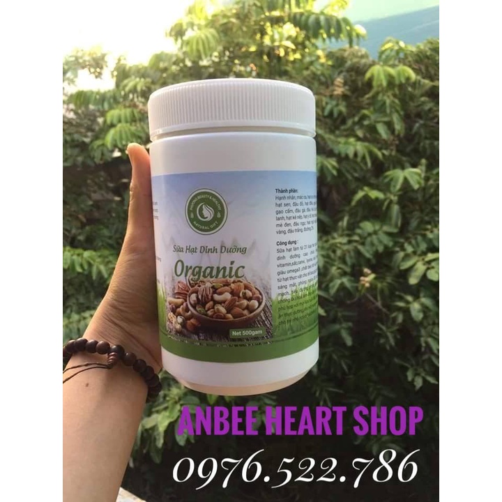 Sữa hạt dinh dưỡng Organic 500gr cung cấp 21 loại hạt dưỡng chất tốt cho tim mạch, cân bằng dưỡng chất cơ thể